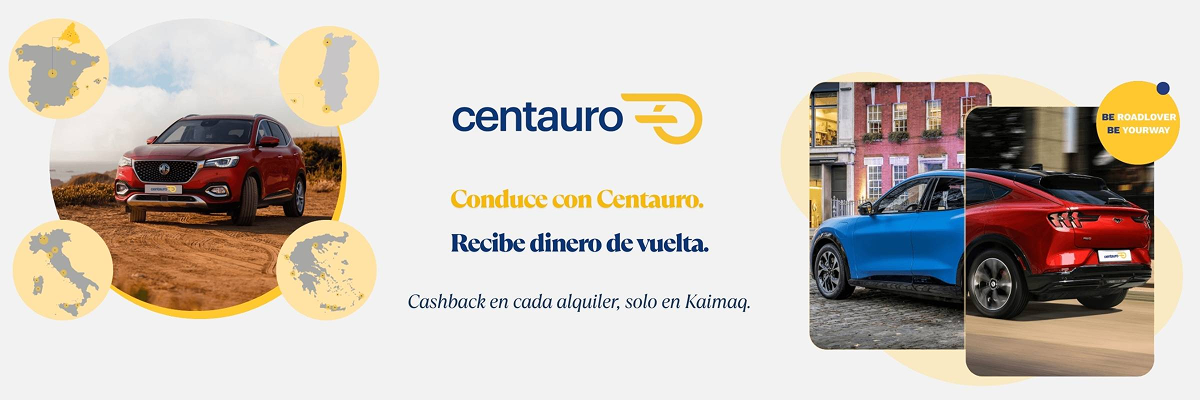 Centauro Rent a Car – Promoción con cashback
