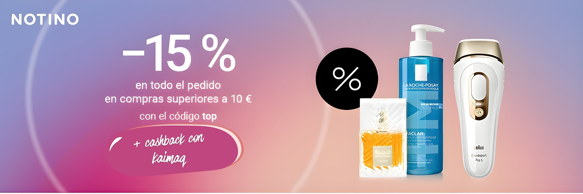 NOTINO – Promoción con cashback
