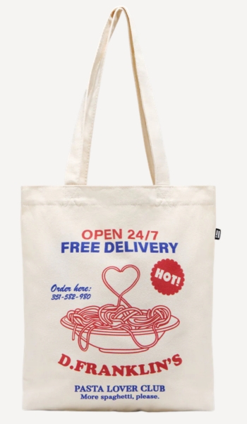 D Franklin Bolsa tote algodón D.Franklin Pasta Lover – Oferta