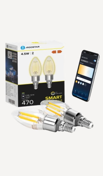 Aigostar Bombillas LED inteligentes Aigostar E14 WiFi pack 2 – Oferta
