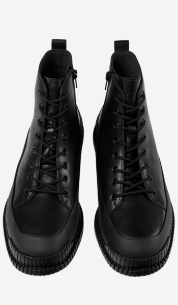 CAMPER Botas de media caña negras de piel para hombre – Oferta
