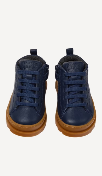 CAMPER Brutus Botines de piel azul para niños – Oferta