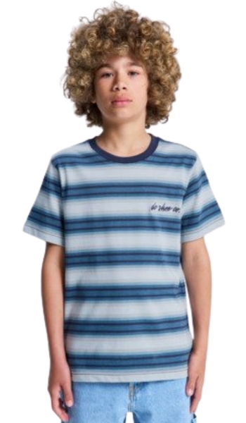 DC Shoes Camiseta Sheriff Stripe para chicos 8-16 – Oferta