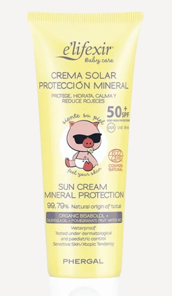 Elifexir Crema solar mineral bebé SPF50+ – Oferta