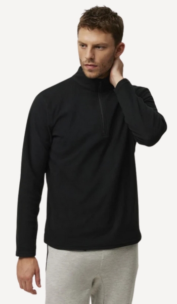 YSABEL MORA Forro polar súper térmico media cremallera hombre negro – Oferta