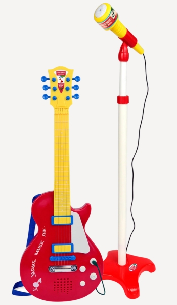 Juguetes Online Guitarra eléctrica infantil Bontempi con micrófono – Oferta