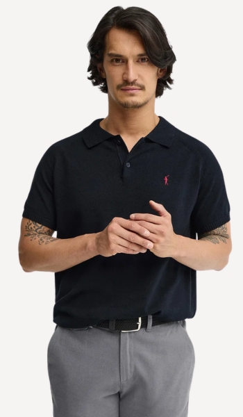 Polo Club Jersey polo azul marino manga corta hombre – Oferta
