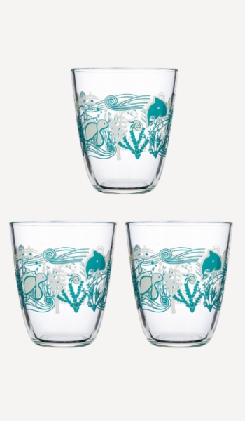 OhGar Juego de 3 vasos bajos de vidrio 31 cl – Oferta