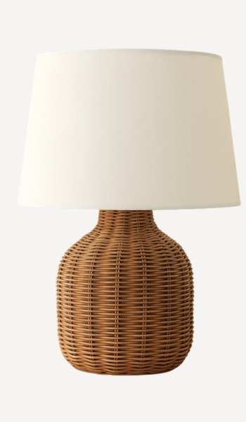 Lampara Lámpara de mesa Lindby Lirenda ratán 52 cm – Oferta