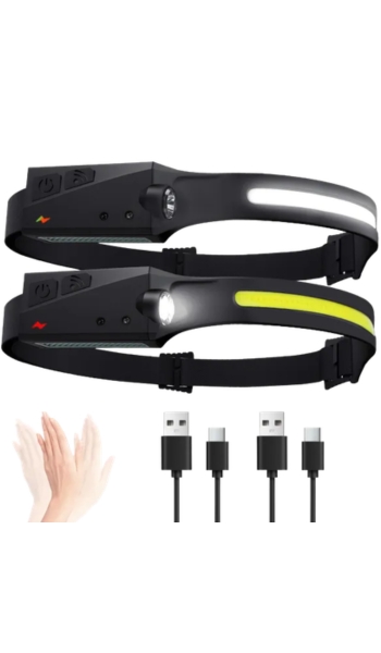 Aigostar Linterna frontal LED recargable Aigostar 2 piezas – Oferta