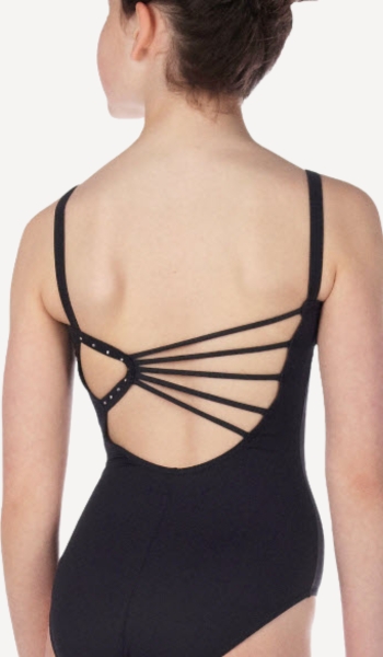 Chassedance Maillot infantil ballet So Danca diamantes espalda – Oferta