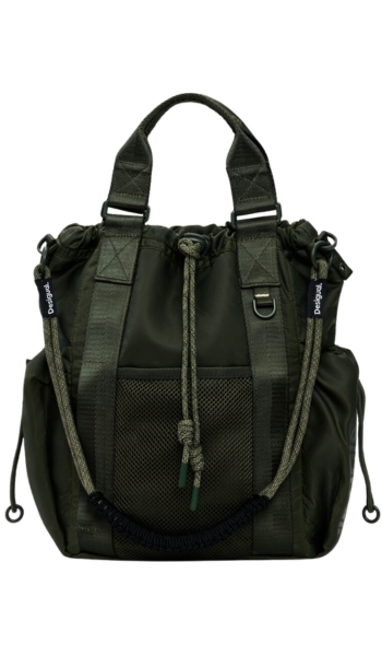 Desigual Mochila multiposición efecto encerado – Oferta