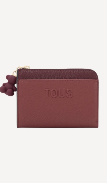 TOUS Monedero grande Tous Audree Saffiano burdeos – Oferta