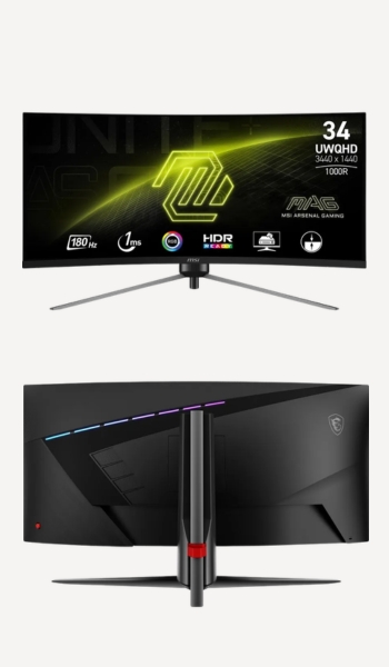 PCbox Monitor MSI MAG 345CQR 34" curvo WQHD 180Hz – Oferta