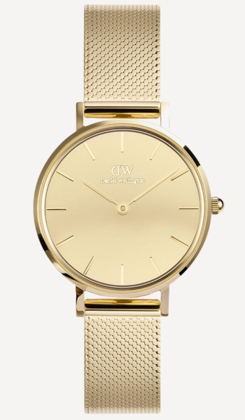 Daniel Wellington Petite Reflection Gold Reloj dorado con esfera espejo – Oferta