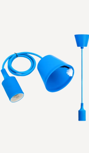 Aigostar Portalámparas colgante Aigostar E27 azul – Oferta