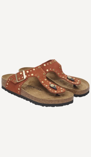 Casas Club Sandalias planas Gizeh Rivet Border – Oferta