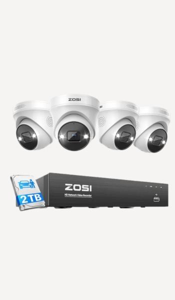 Zosi Sistema de cámaras 4K PoE C225 + NVR 8CH 2TB – Oferta