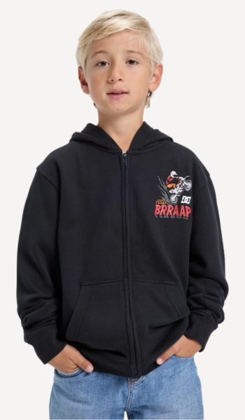 DC Shoes Sudadera DC Brap con capucha y cremallera – Oferta