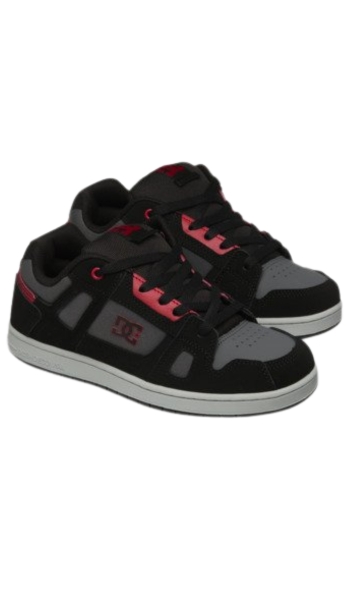 DC Shoes Zapatillas DC Shoes Stag de piel gris niños – Oferta