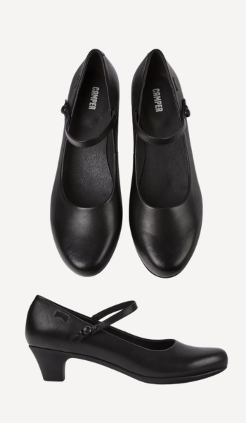 CAMPER Zapatos de piel negros Helena para mujer – Oferta