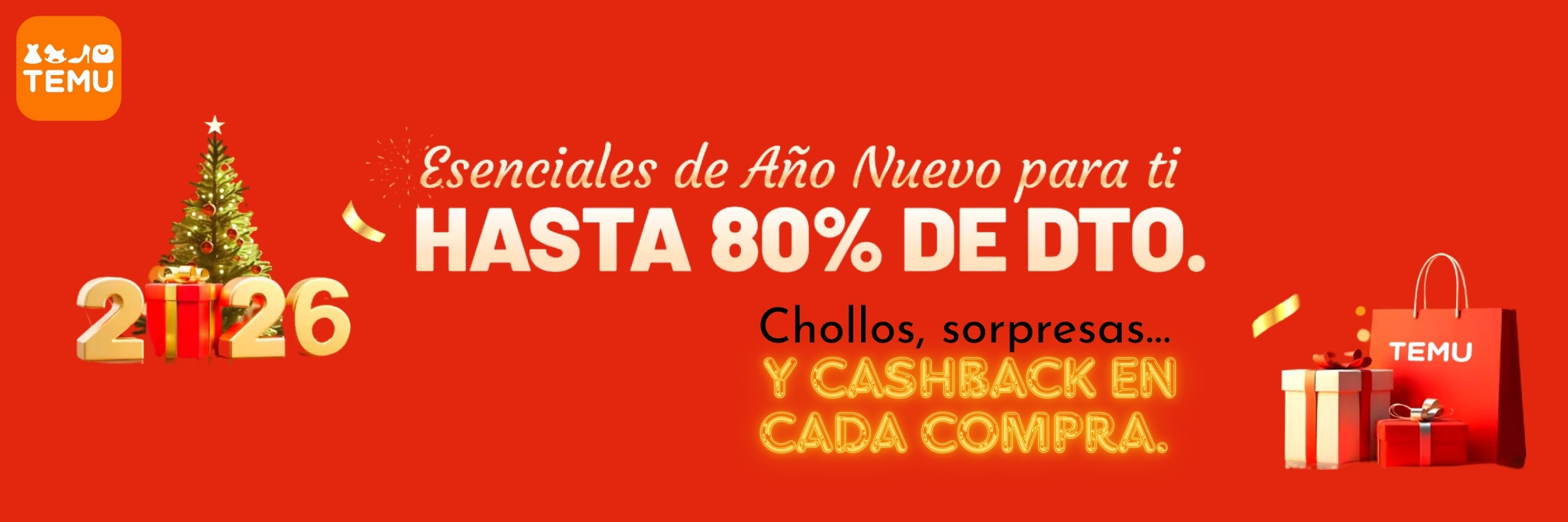 Temu – Promoción con cashback