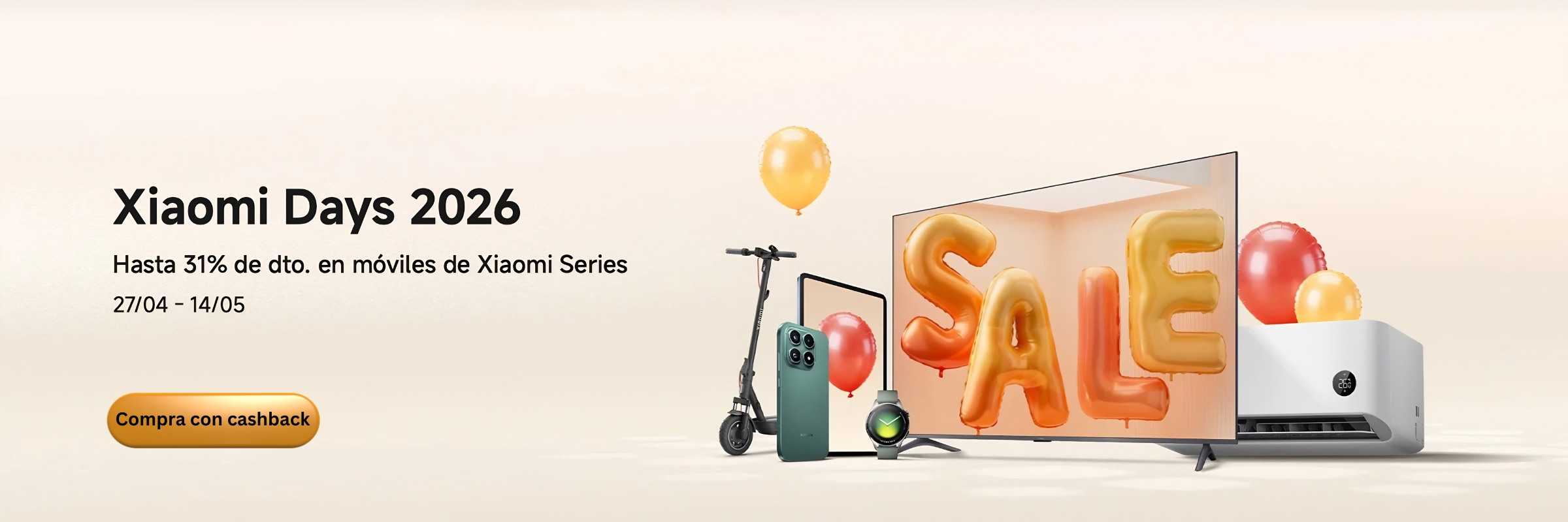 Xiaomi – Promoción con cashback
